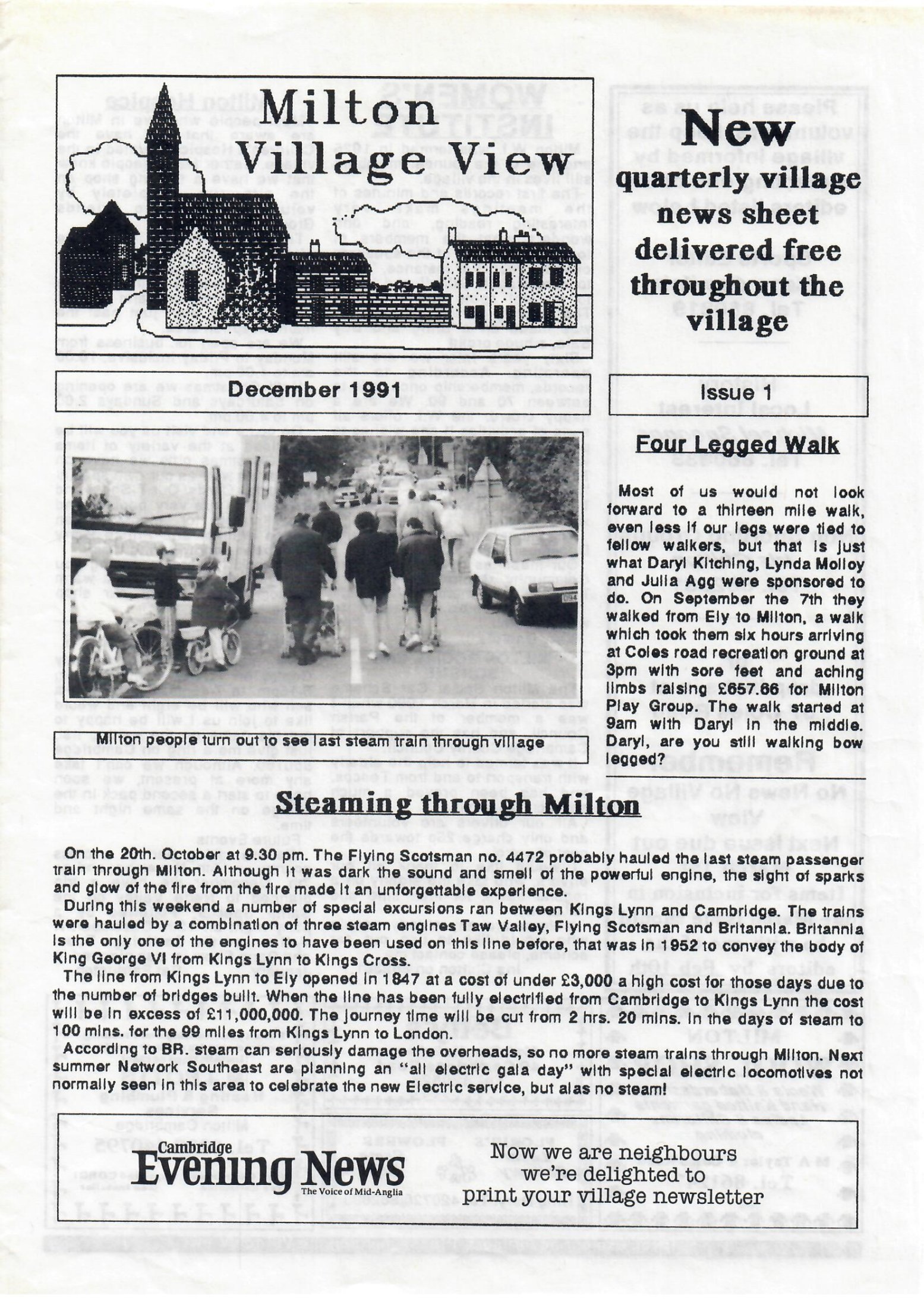 Village View Issue 1 Dec 1991