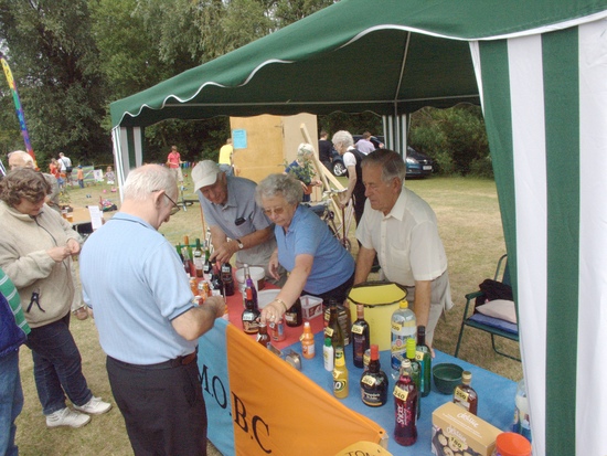 Milton Outdoor Bowls Club stall at Village Fayre