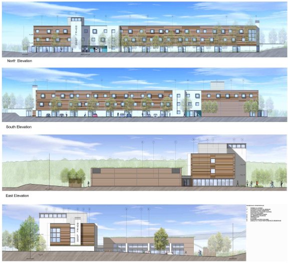 Elevations for hotel