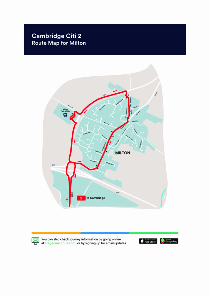 New Citi 2 Bus Route – Milton Village